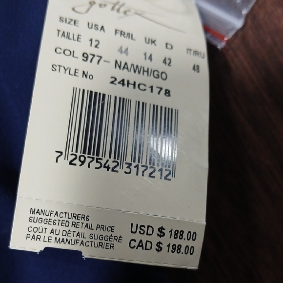 Gottex Navy and White Women's One Piece Swimsuit - Picture 3 of 5